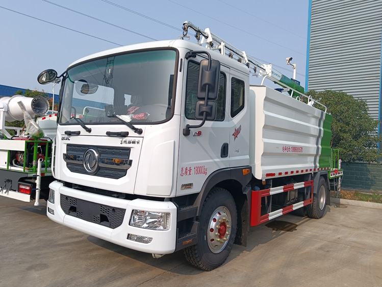 東風(fēng)D9自動(dòng)噴淋鐵路抑塵車(chē)-12噸自動(dòng)感應(yīng)噴灑_榆林12方抑塵灑水車(chē)_霧化感應(yīng)噴淋車(chē)_煤炭降塵車(chē)